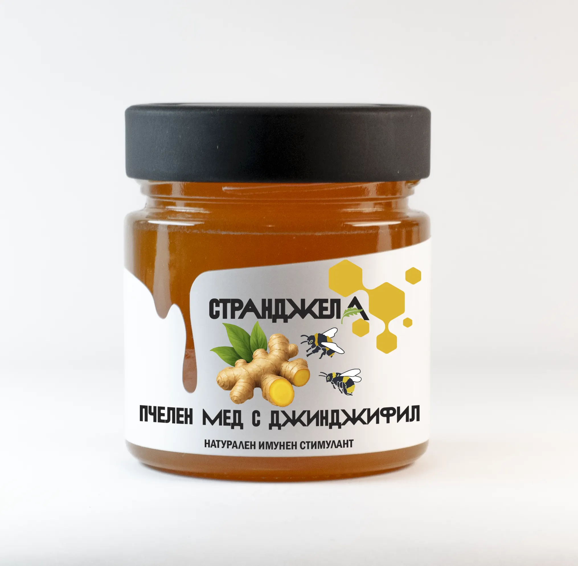 ПЧЕЛЕН МЕД С ДЖИНДЖИФИЛ 300 гр.