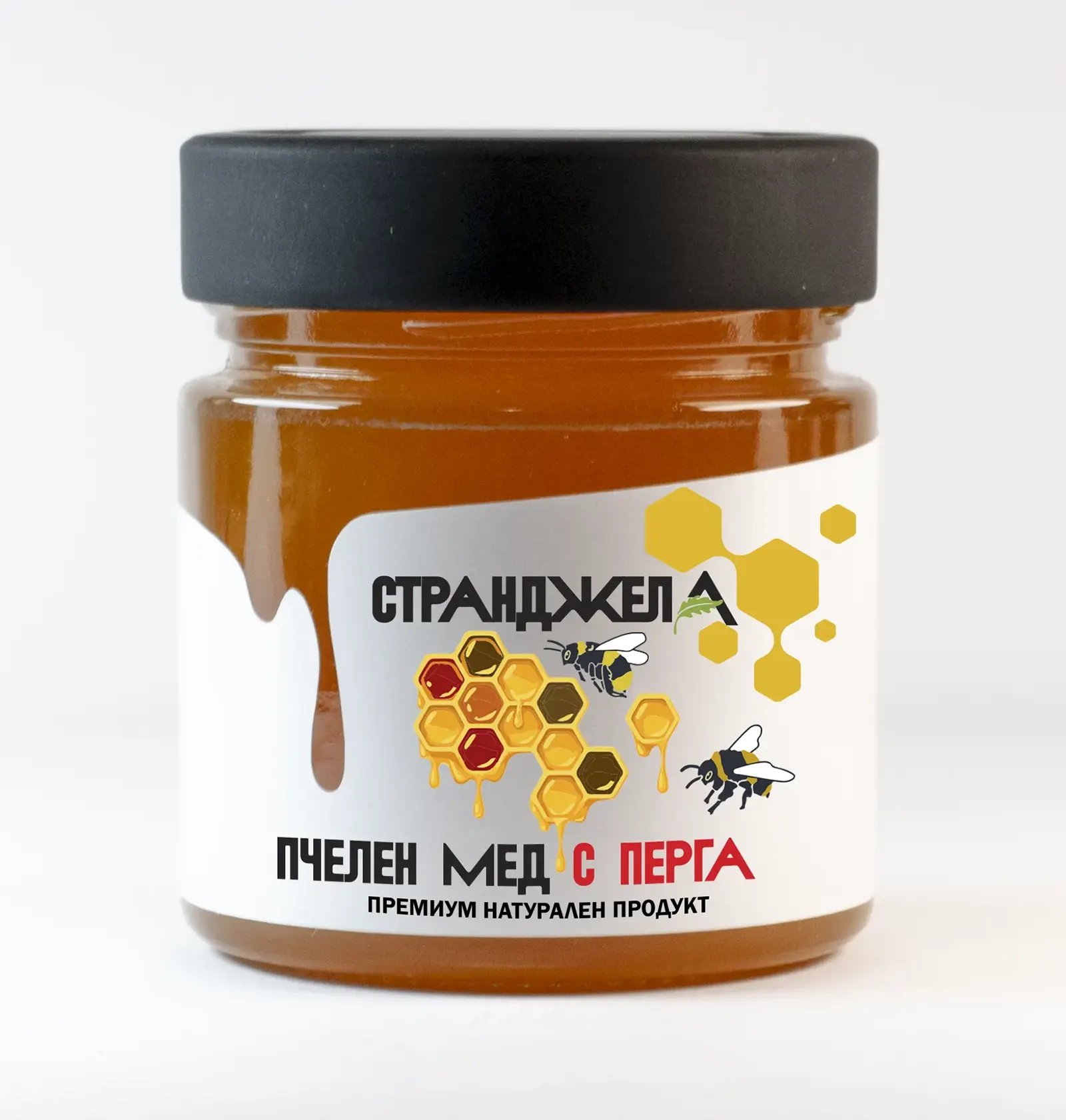 ПЧЕЛЕН МЕД С ПЕРГА 300 гр.